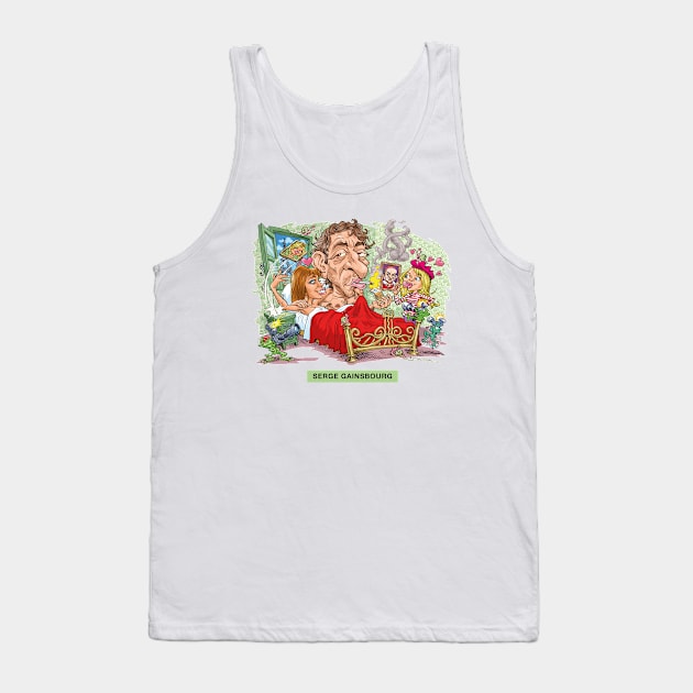 Serge Gainsbourg Tank Top by PLAYDIGITAL2020